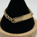 14K Gold Chino Link ID Bracelet
