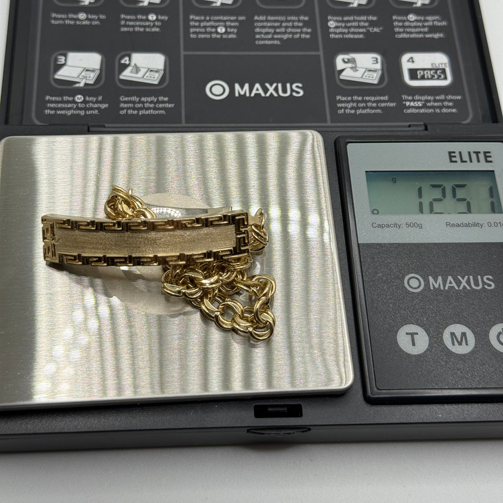14K Gold Chino Link ID Bracelet