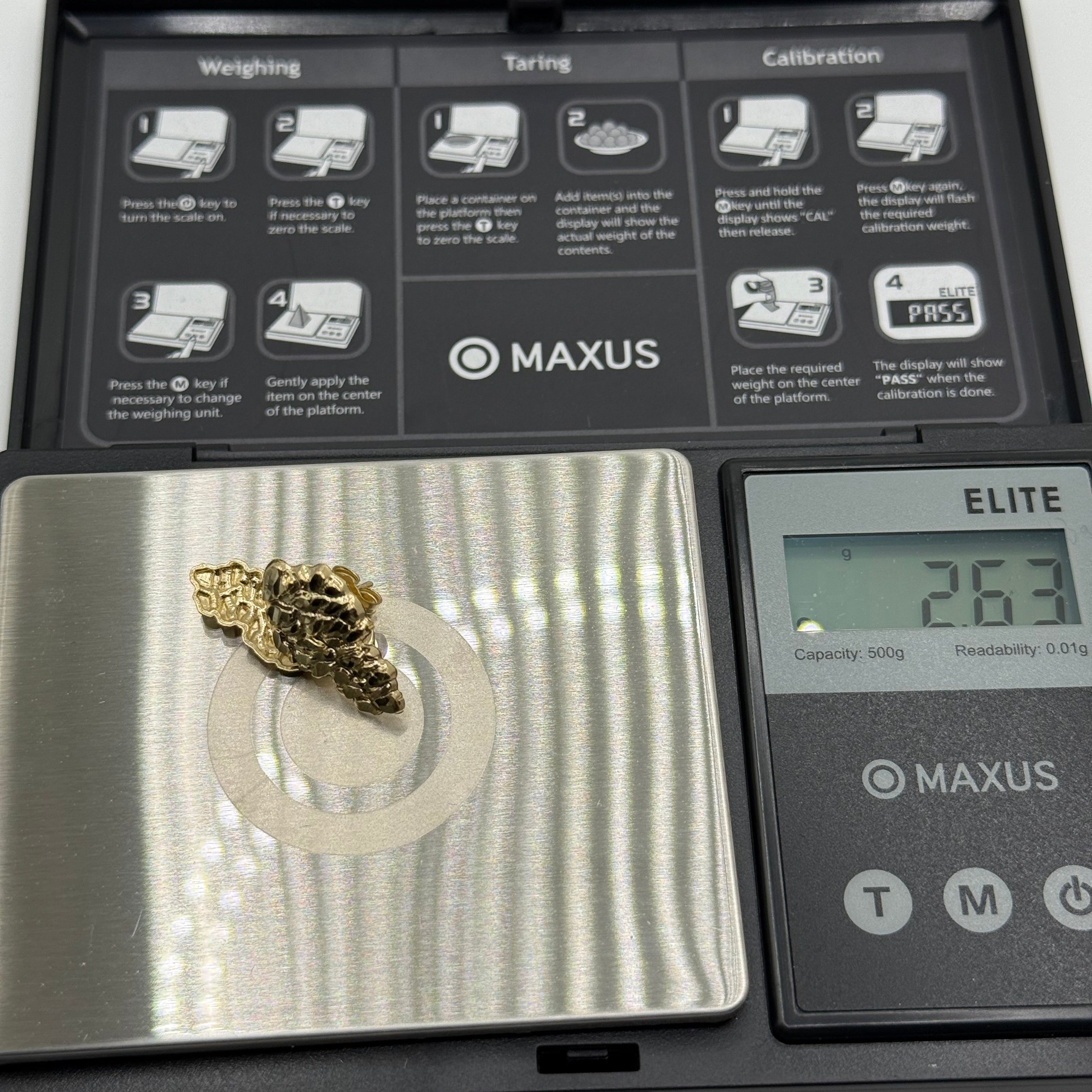 10K Nugget Earrings