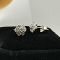Moissanite 'Cluster Flower' Earrings | .925 Silver