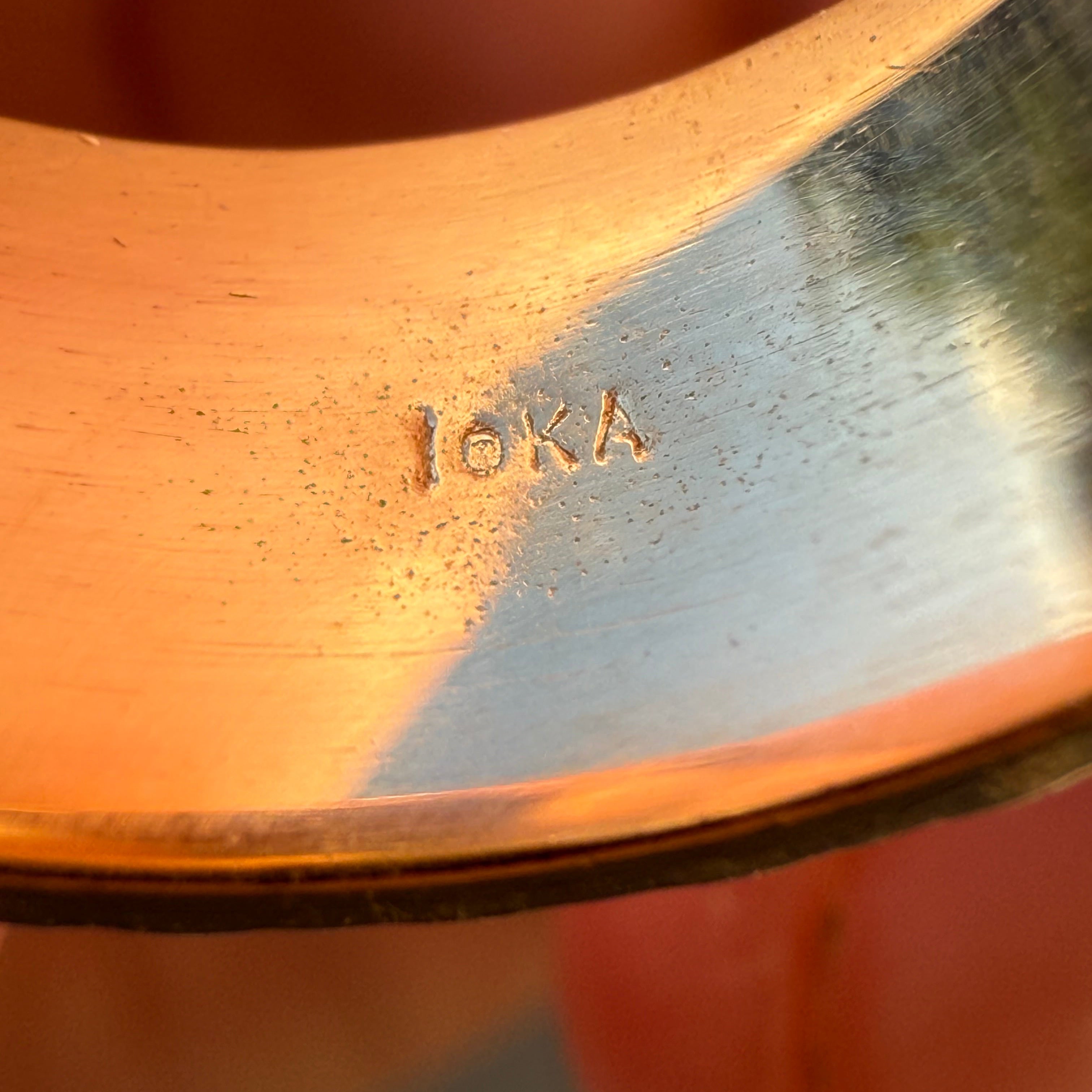 10K Gold Spinning Cuban Ring - Sz 9.5