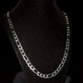 9.8mm Figaro Chain – 925 Sterling Silver