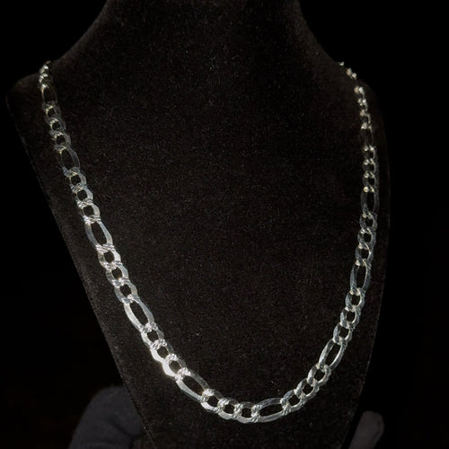 9.8mm Figaro Chain – 925 Sterling Silver