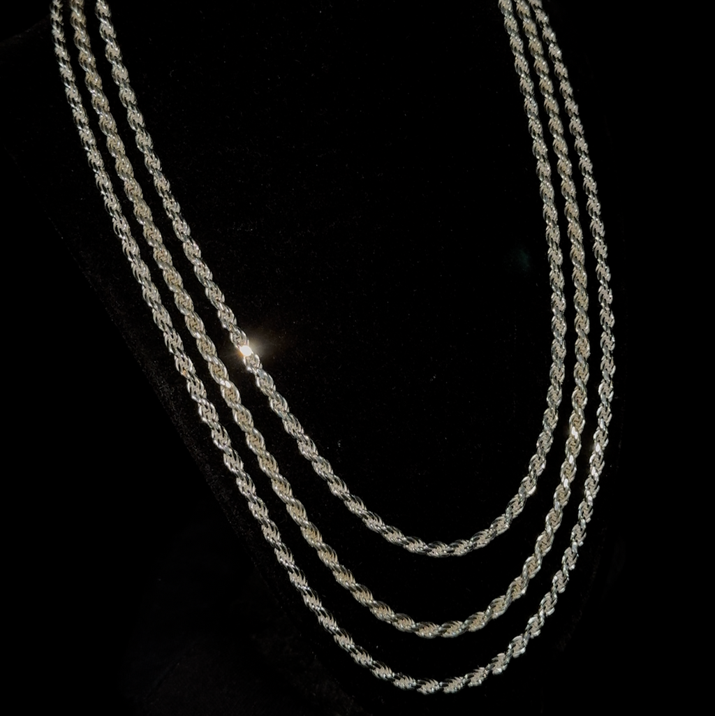 4.0mm Rope Chain – 925 Sterling Silver