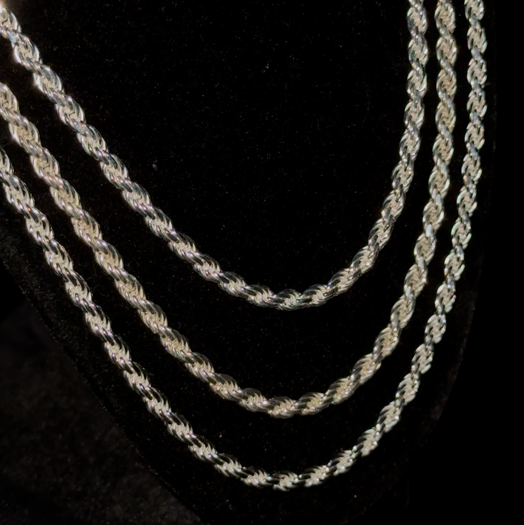 4.0mm Rope Chain – 925 Sterling Silver