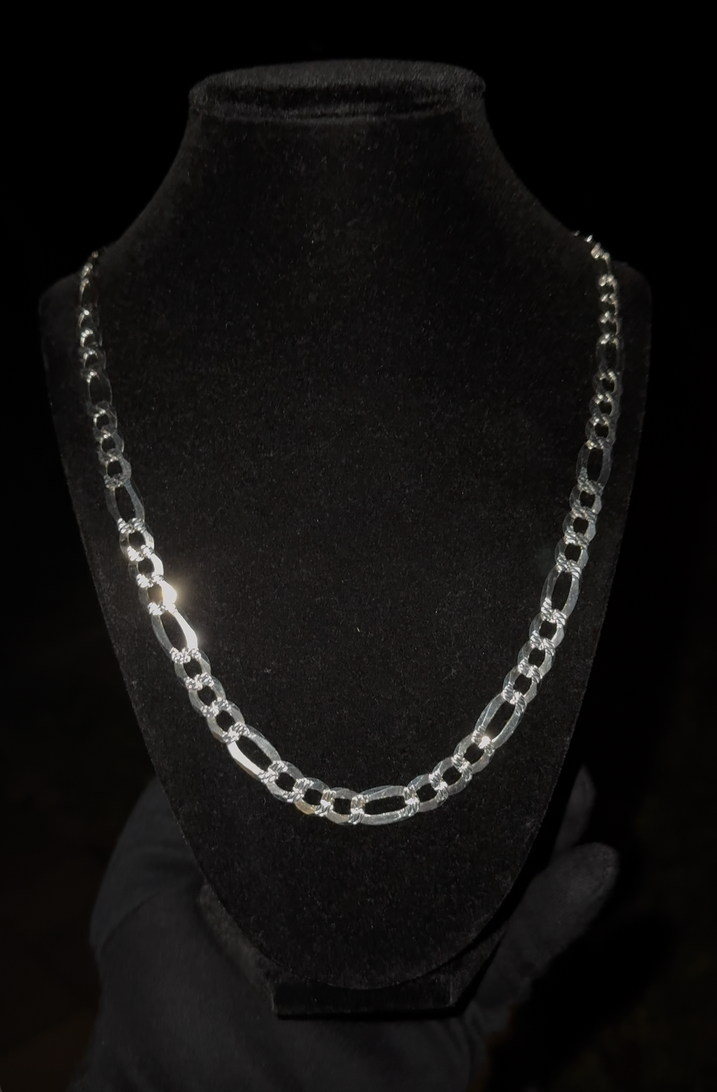 9.8mm Figaro Chain – 925 Sterling Silver