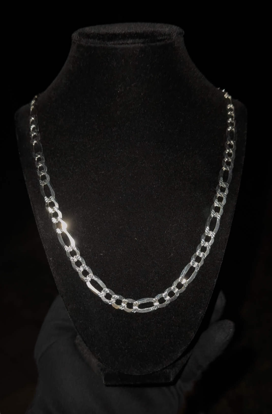9.8mm Figaro Chain – 925 Sterling Silver